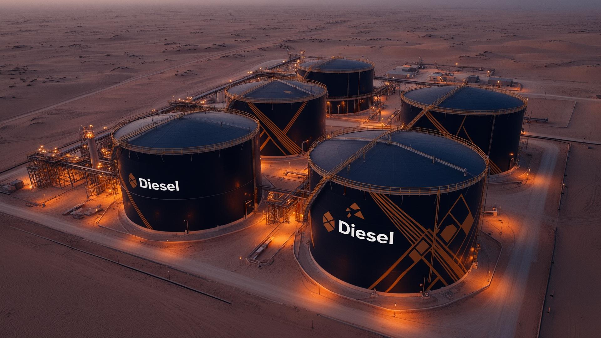 Aerial view of our diesel fuel storage and distribution facility